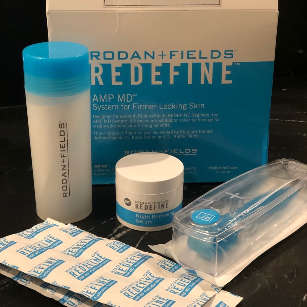 Rodan & fields amp md kit + night serum & roller